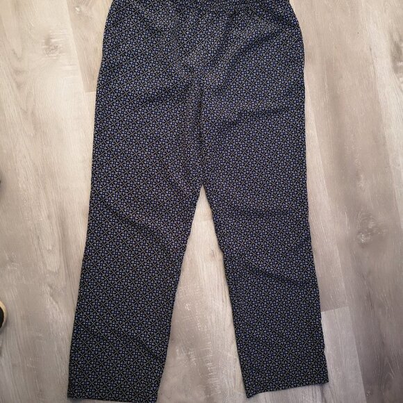 Talbots Ladies Elastic Waist Loose Fit Straight Leg Pants - Picture 1 of 6